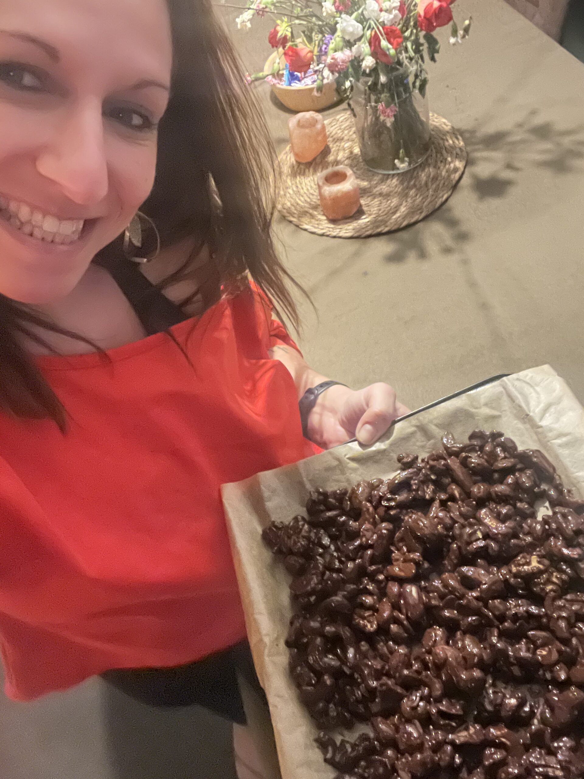 Nootjes met pure Chocolade.