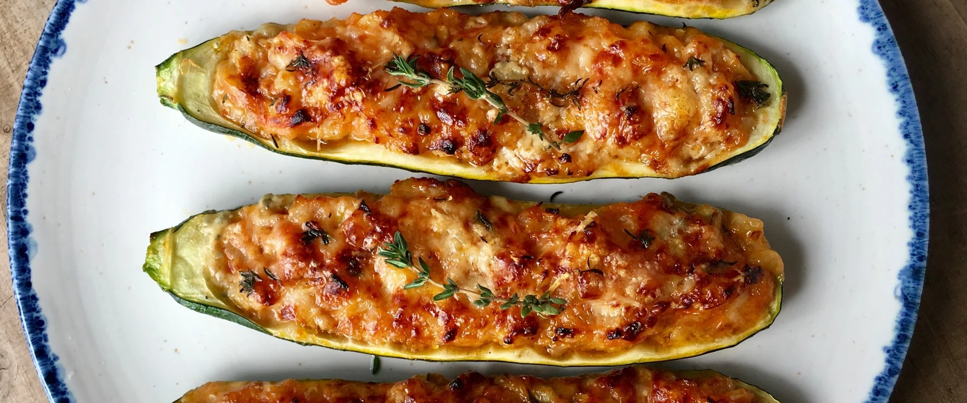 Mediterrane gevulde courgettes