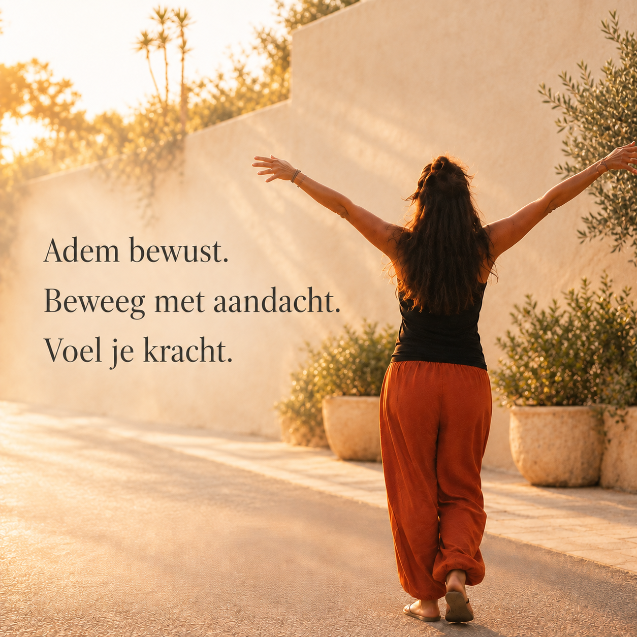 Rustige kracht in gouden licht